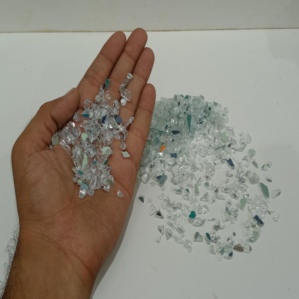 Premium Quality Cullet Glass Chips / Mix Mirror Glass Chips Special Terrazzo Premium Table And Tiles Used - Hardness: Rigid