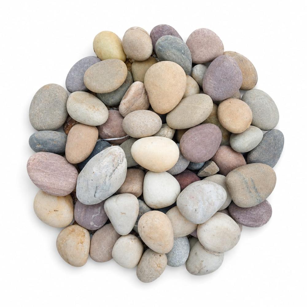 Landscaping Garden Decoration And Landscaping Natural Round Mix River Pebble Stone - Natural Stone Type: Marble