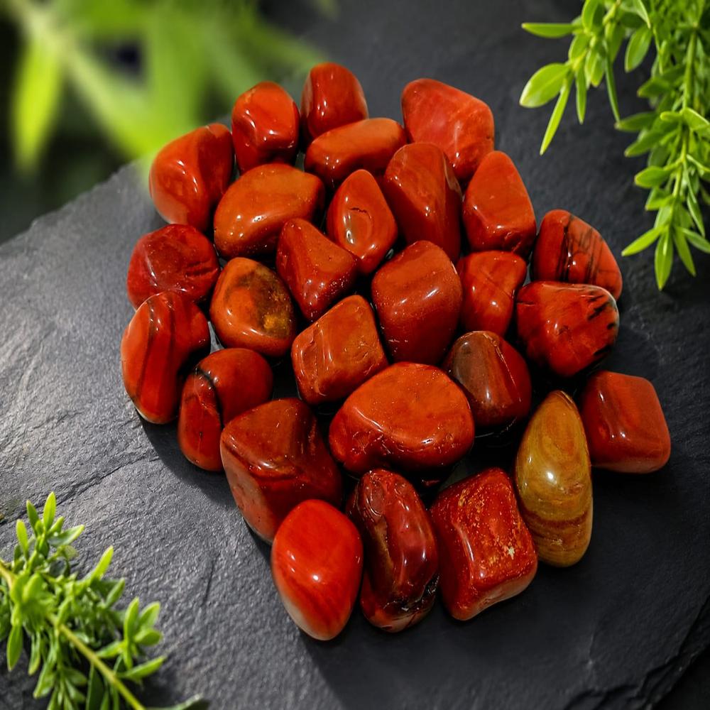 Red Polished Pebble Stone - Artificial Stone Type: Solid Surface