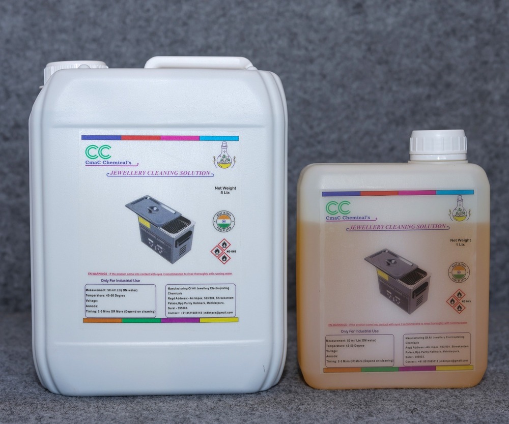 Jewellery Cleaning Solution - Application: Industrial
