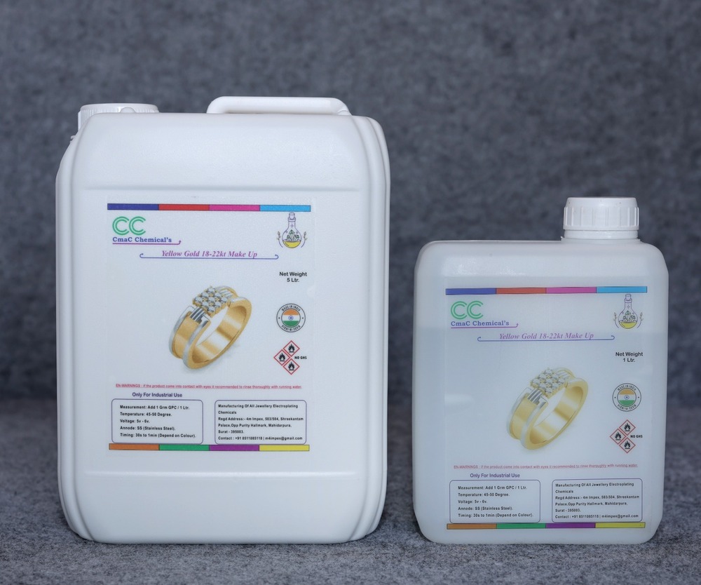 5Ltr Yellow Gold 18-2Kt Make Up - Ph Level: High