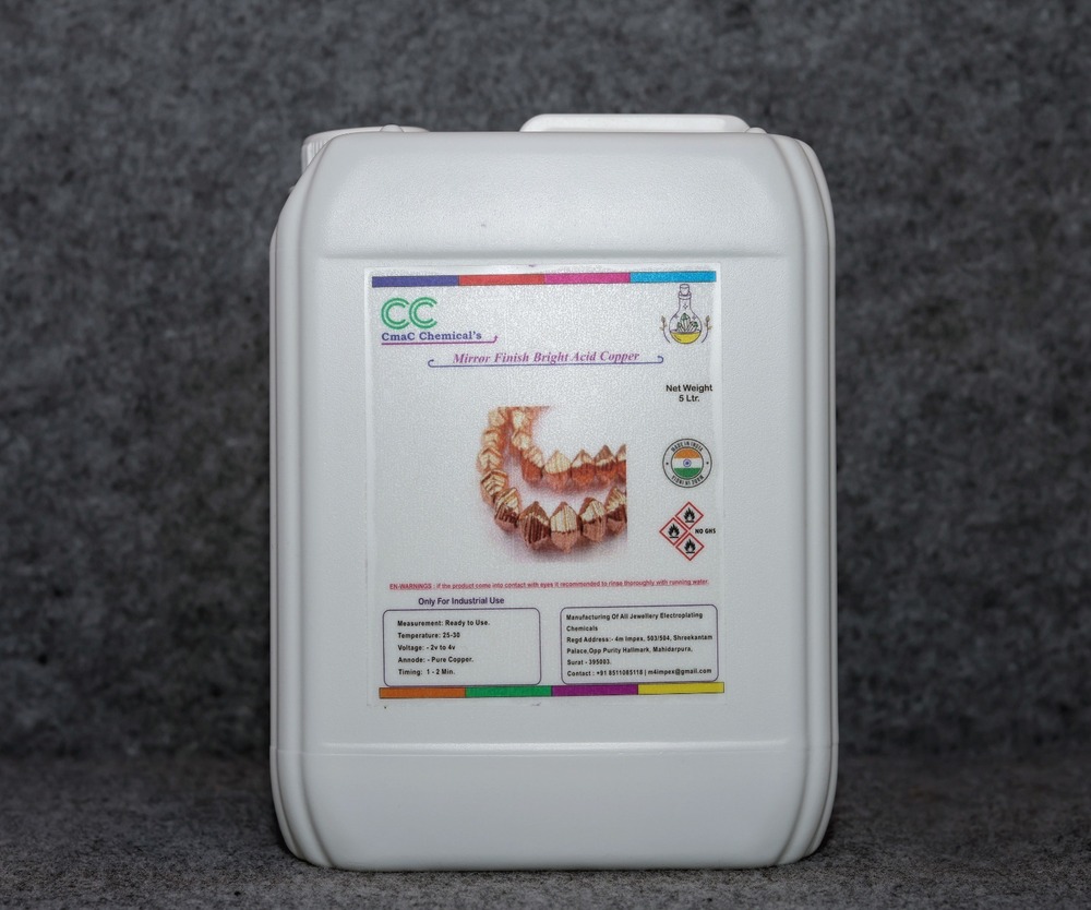 Mirror Finish Bright Acid Copper - Application: Industrial