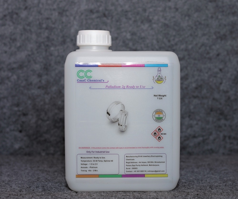 1Ltr Palladium 2G Ready To Use - Grade: Industrial Grade