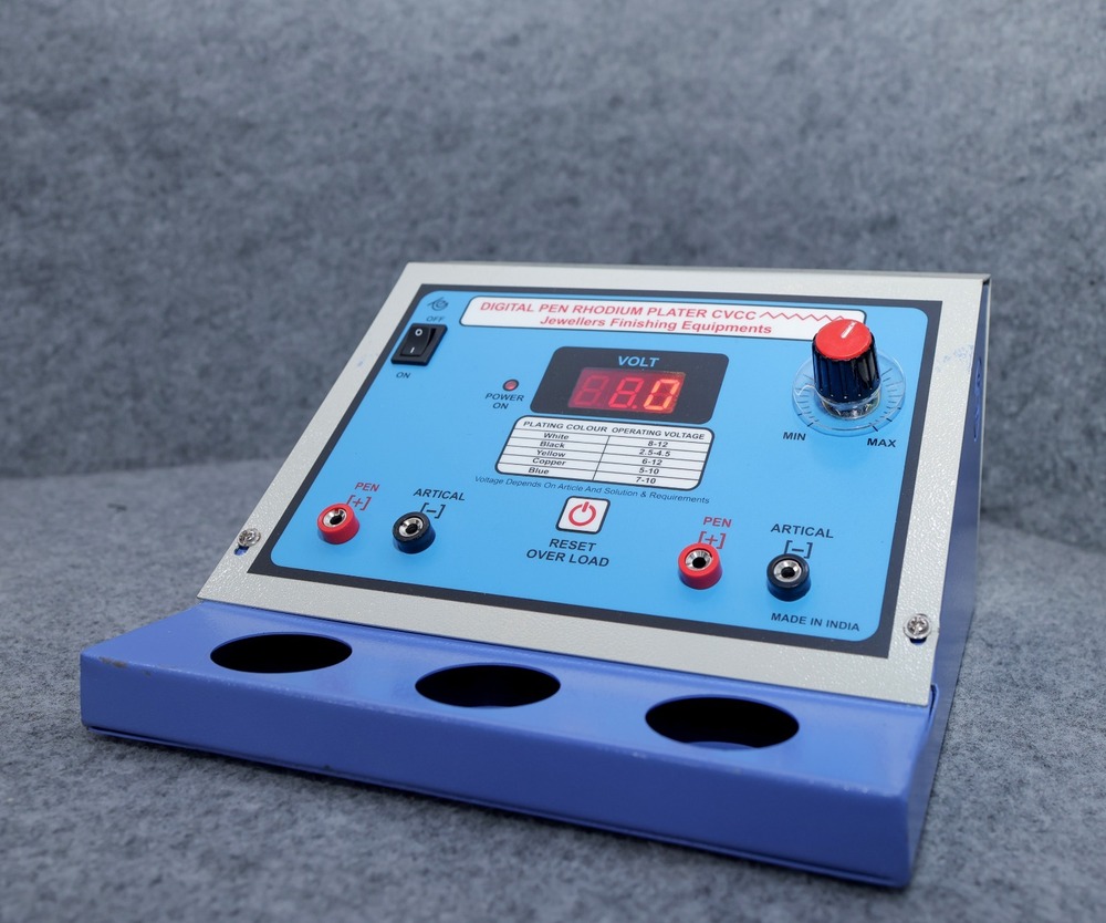02_Digitalpen Rhodium Planter Cvcc Jewellers Finishing Equipments - Color: White