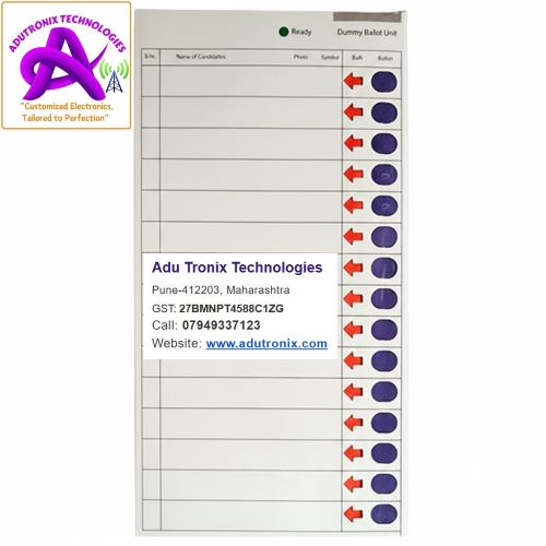 Dummy Evm Machine For Election Prachar - Alarm Light Color: Red