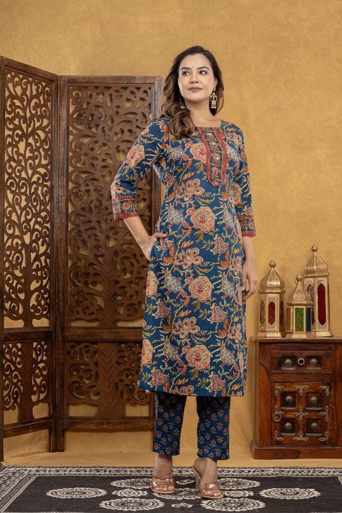 Women Kurti pant with Dupatta Set