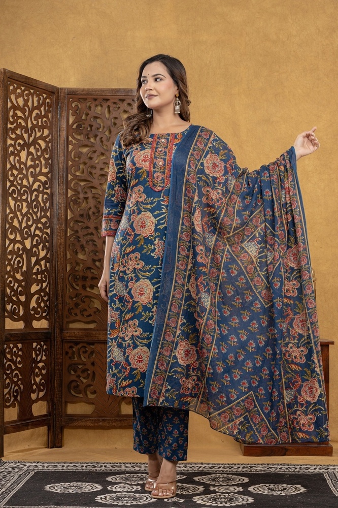 Women Kurti pant with Dupatta Set