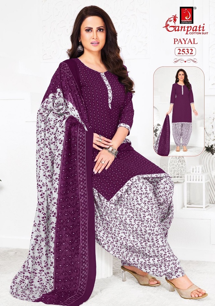 Ganpati Payal Vol-11  Patiyala Dress Material