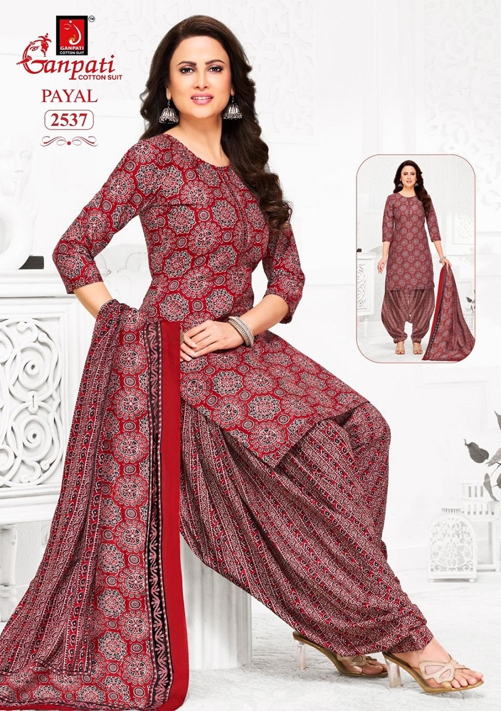 Ganpati Payal Vol-11  Patiyala Dress Material