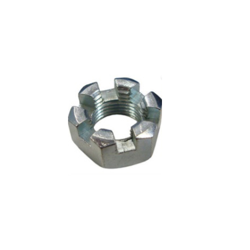 Slotted Hex Castle Nut - Color: Silver