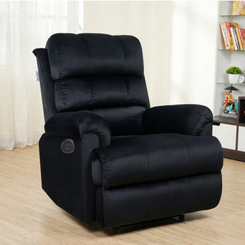 Black Color Hush Puffy Recliner Sofa - Color: As Per Requirement