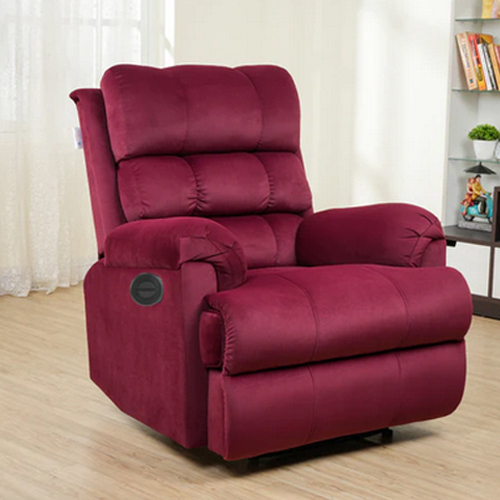 Mehroon Color 1 Seater Sofa Chair - Color: As Per Requirement
