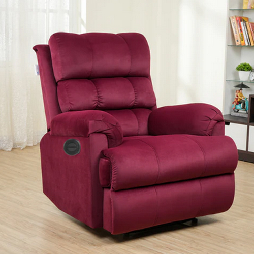 Hush Puffy Recliner Sofa For Head Support And Leg Relaxation - Color: As Per Requirement