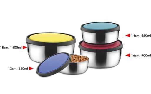 Ss Fresca Bowl Set Of 4 - Color: Multicolor