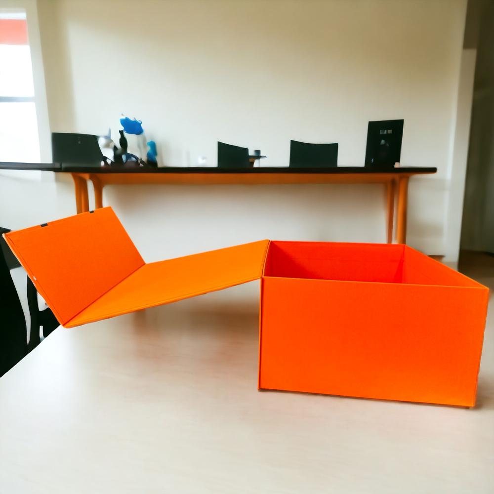 Magnetic Flap Box with Crest Print