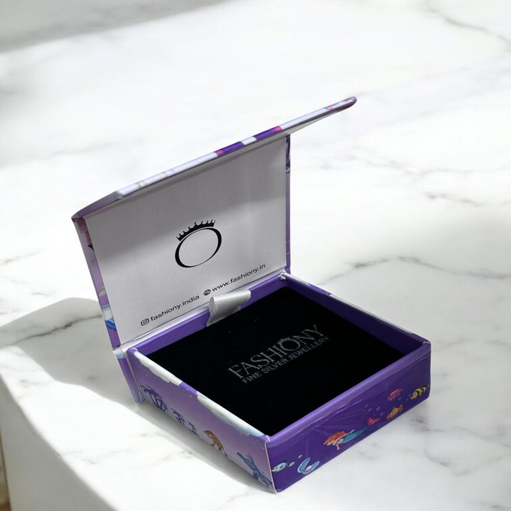 Jewellery Rigid Magnetic Flap Box - Coating Type: Customized