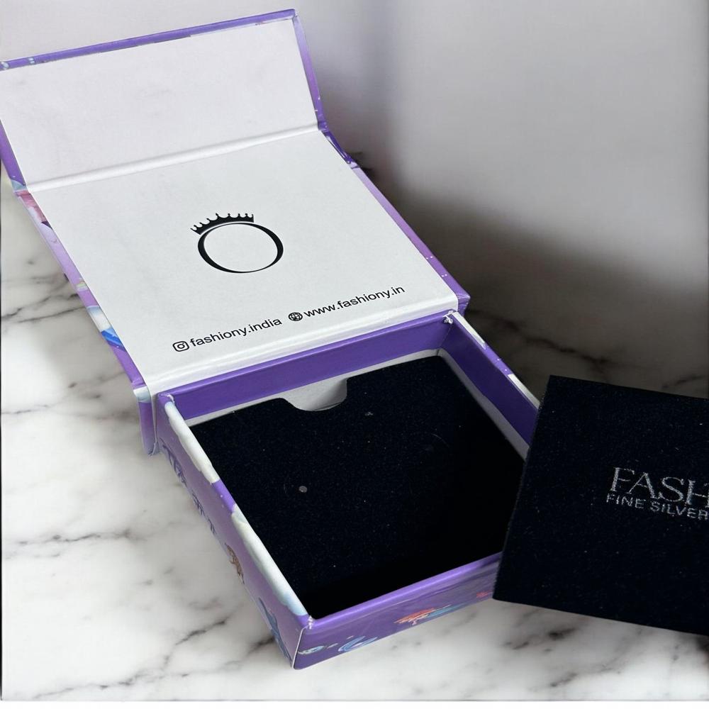 Jewellery Rigid Magnetic Flap Box - Coating Type: Customized
