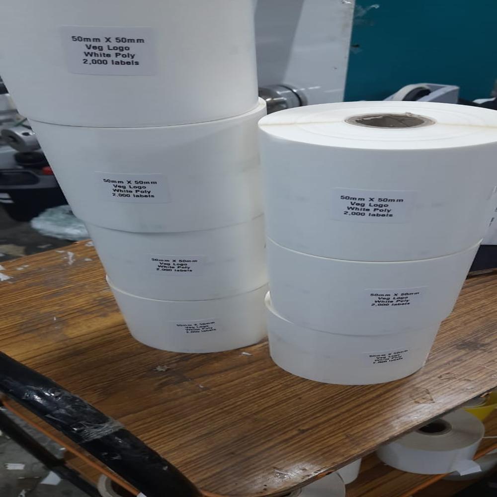 Veg Logo Printed Food Product Labels - Attributes: Durable