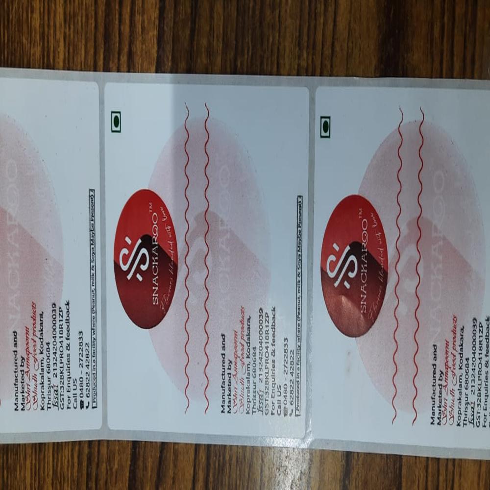 Printed Barcode Sticker