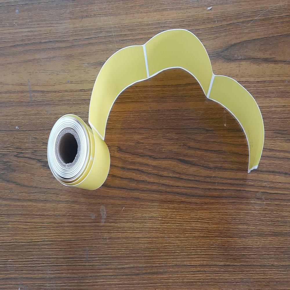 Yellow Plain Barcode Label - Attributes: Durable