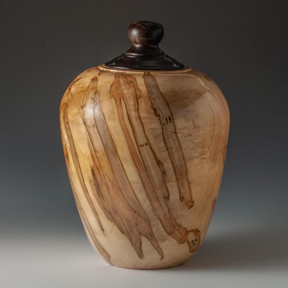 Round Shape Wooden Urns For Keep Human Ashes for Funeral