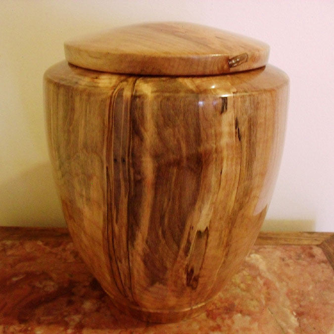 The Wooden Urns Oval Shape For Memorial Cremation Urns