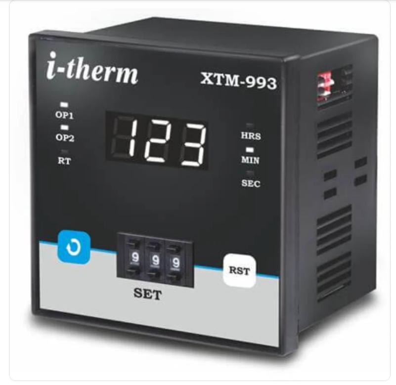 Programmable Timer - Push Wheel Setting - Xtm 993 - Color: Black