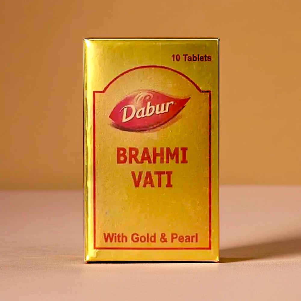Dabur Brahmi Vati Tablet (10 Tablets) - Age Group: For Adults