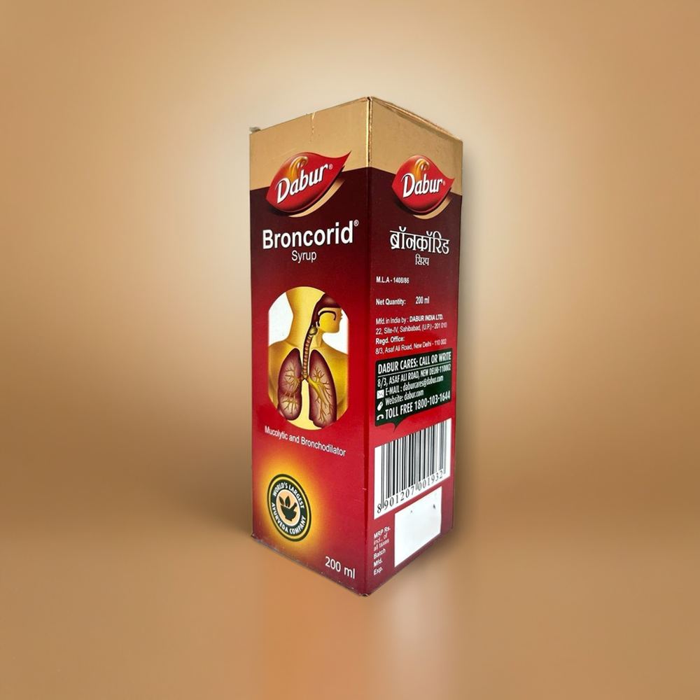 Dabur Broncorid Syrup 200ml - Age Group: For Adults