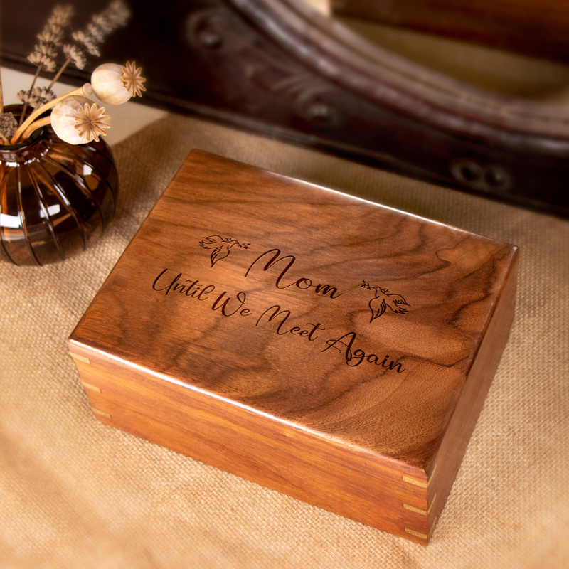 Square & Tall Shape Wooden Urns Keepsake in Bulk