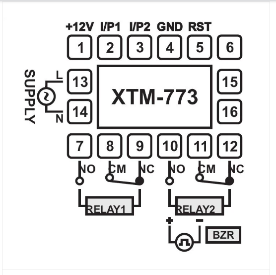 XTM 773 Preset Timer With Push Wheel Switch