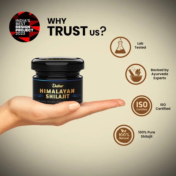 Dabur Himalayan Shilajit Resin 15g - Age Group: For Adults