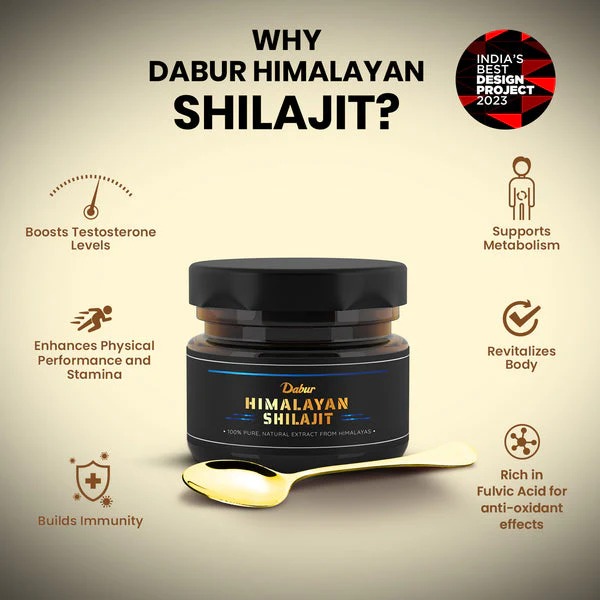 Dabur Himalayan Shilajit Resin 15g - Age Group: For Adults