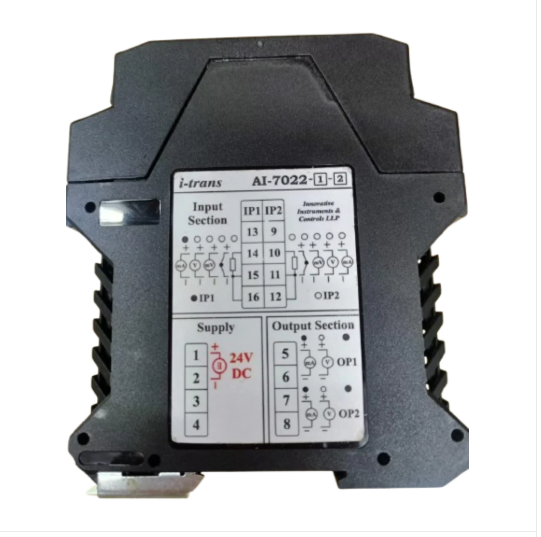 Vertical Signal Isolator Converter (Ai-7022-1-2) - Color: Black