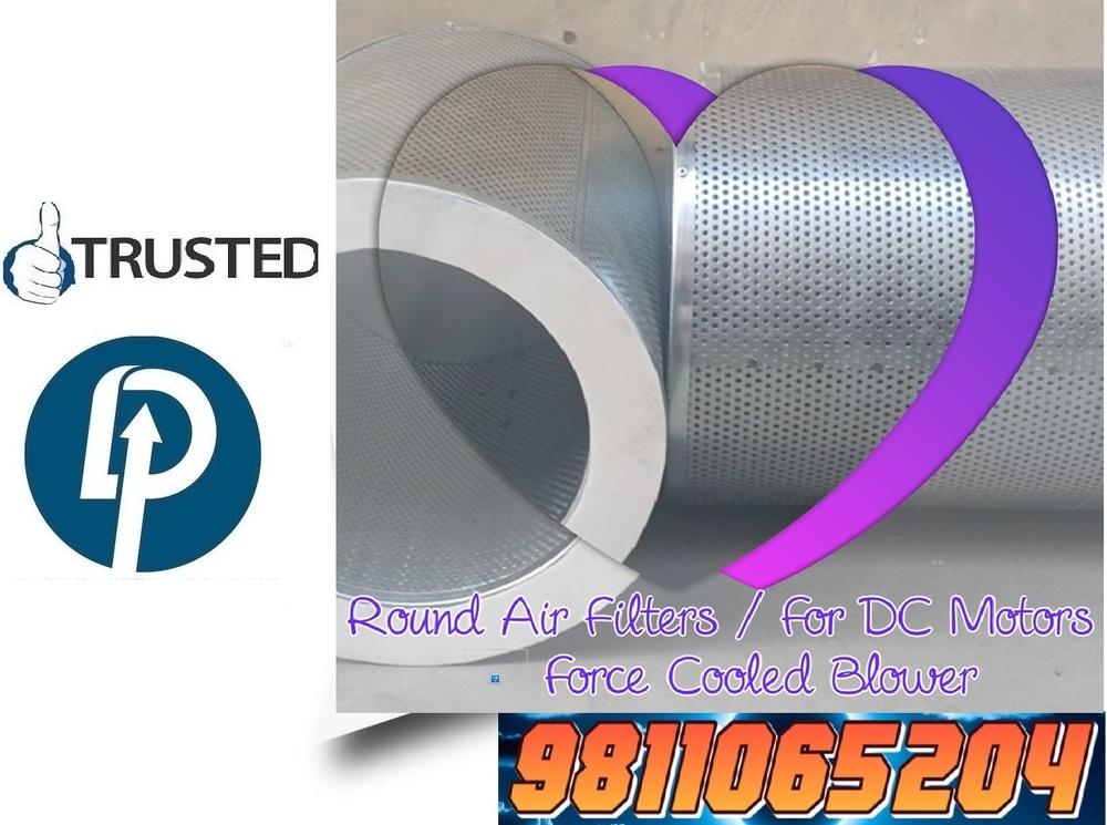 Round Air Filters - For DC Motors Force Cooled Blower