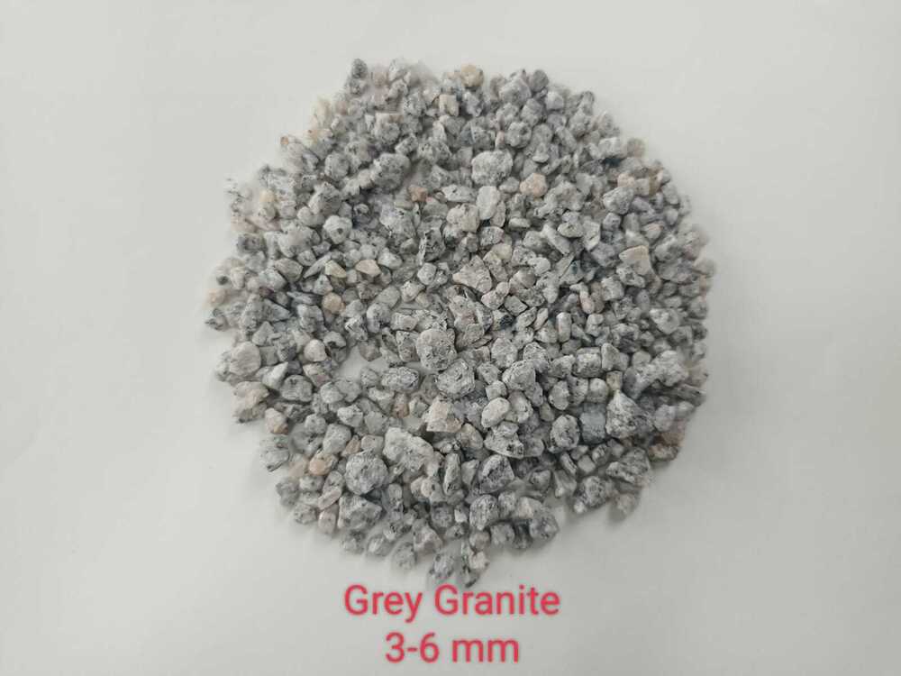 Grey granite stone chips and aggregate with epoxy resin bond special flooring used