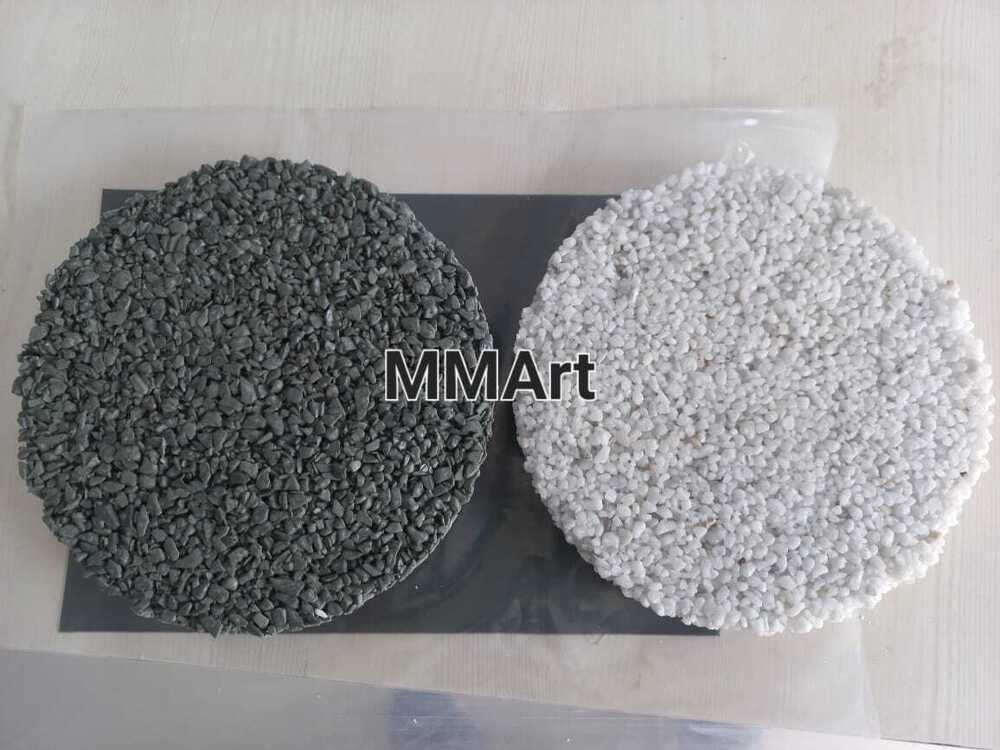 Grey Granite Stone Chips And Aggregate With Epoxy Resin Bond Special Flooring Used