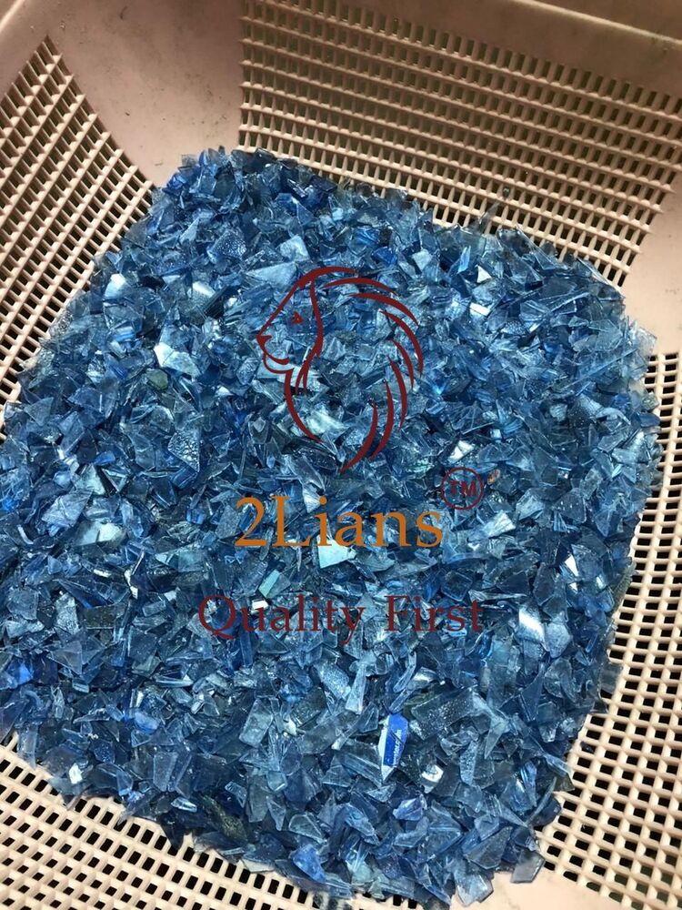 PC bottle regrind  transparent blue tint