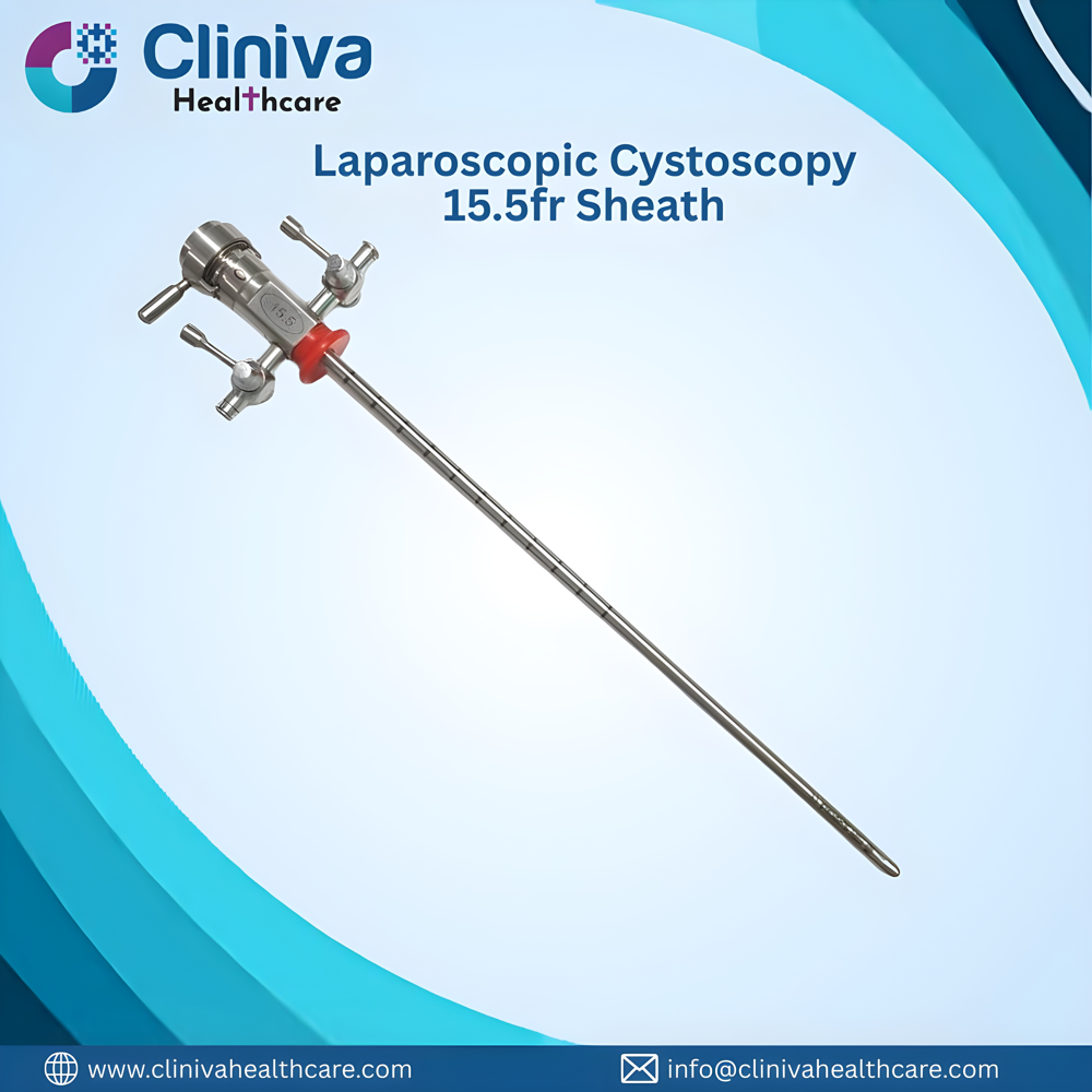 Laparoscopic Cystoscopy Sheath 15.5Fr Reusable Best Quality Surgical Instruments