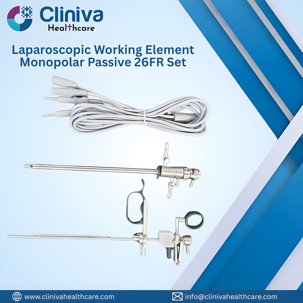 Laparoscopic Working Element Monopolar Passive 26FR Set with out scope