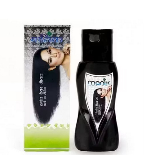 Manik Herbal Hair Oil - Color: Black