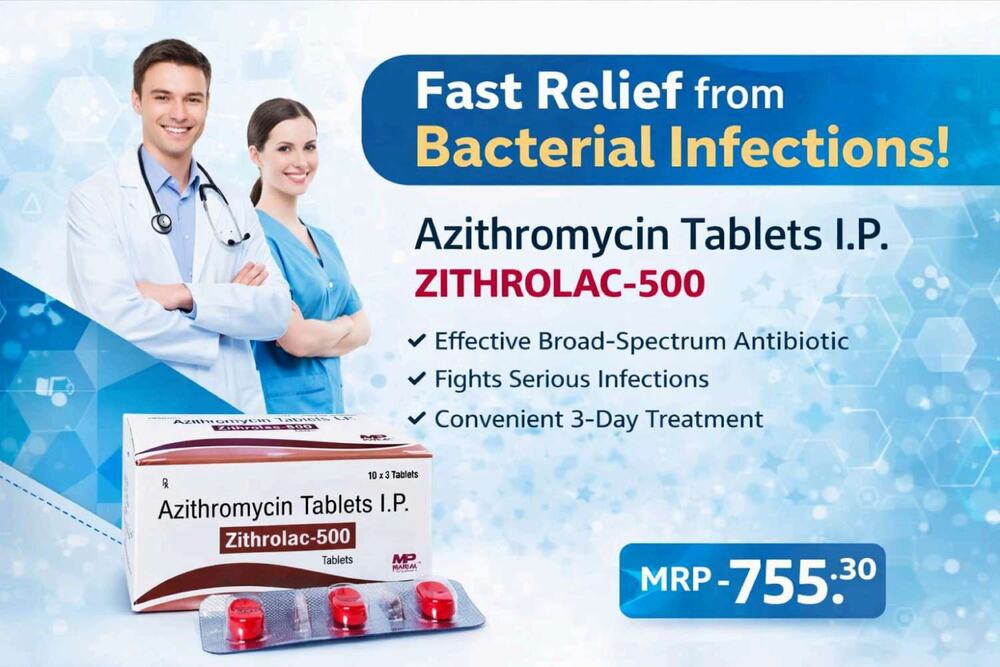 Azithromycin Tablet Ip - Drug Type: General Medicines
