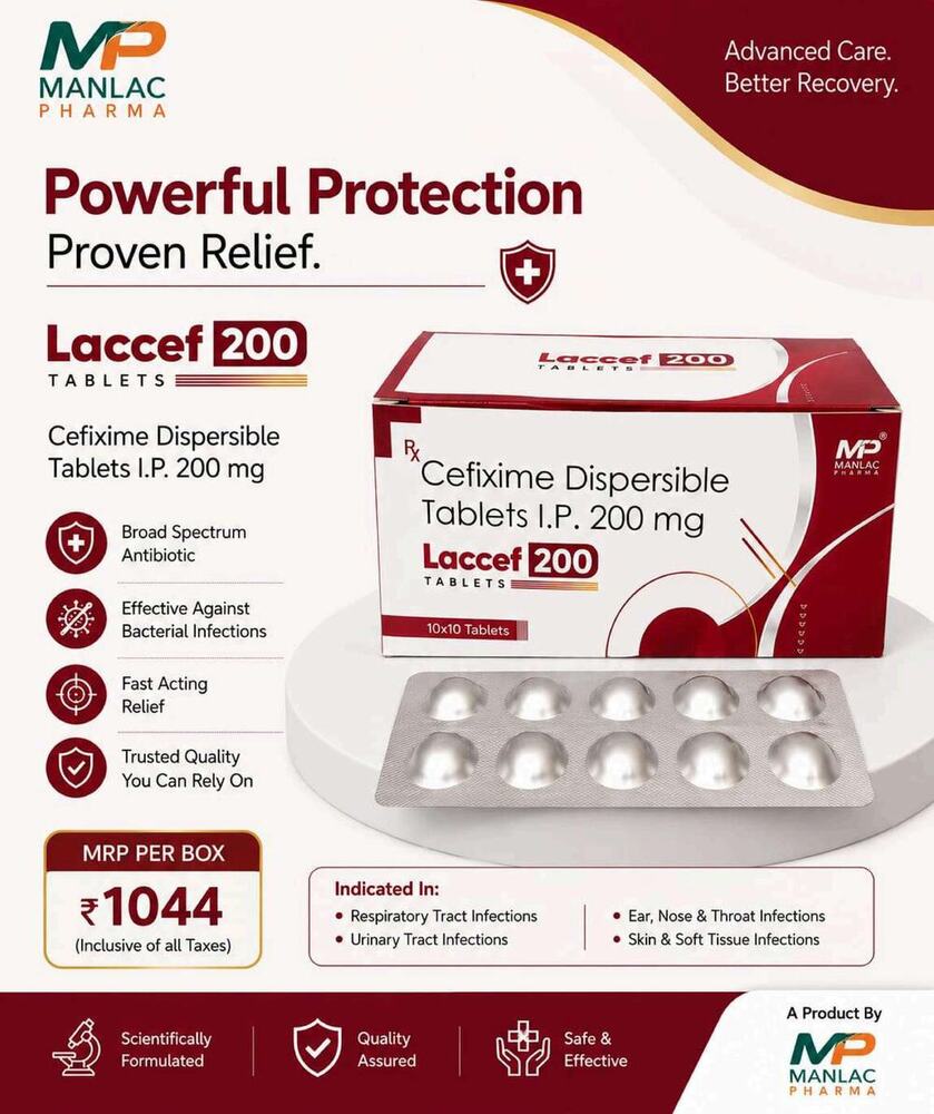 Laccef 200 Tablet