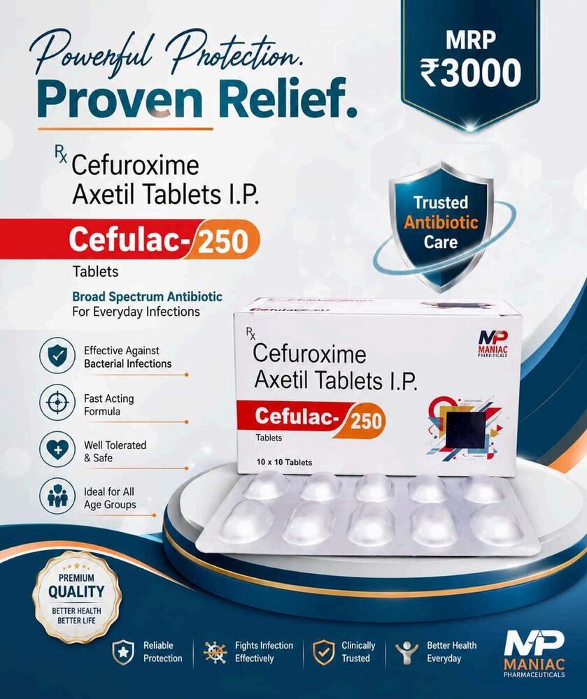Cefulac-250 Tablet - Drug Type: General Medicines