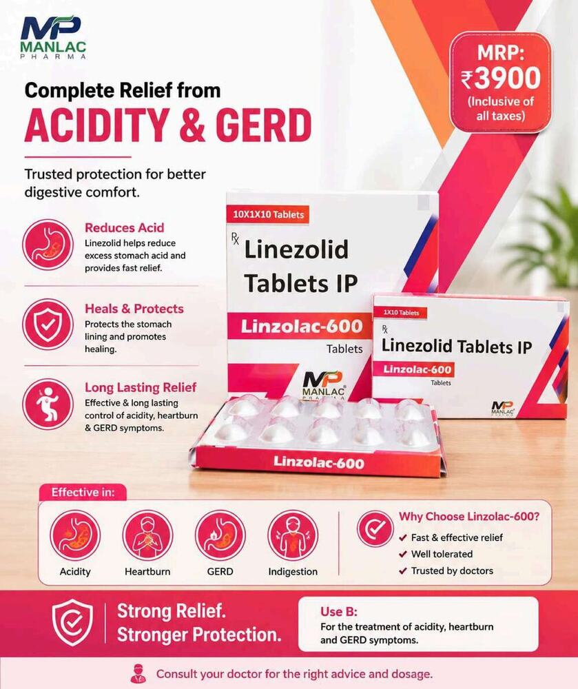 Linzolac-600 Tablet - Drug Type: General Medicines