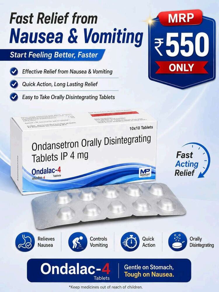 Ondalac-4 Tablet - Drug Type: General Medicines
