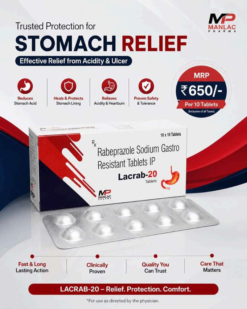 Lacrab-20 Tablet - Drug Type: General Medicines