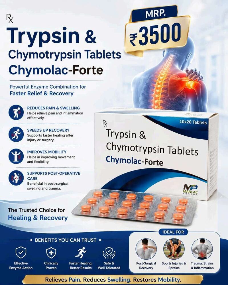 Chymolac-forte Tablet - Drug Type: General Medicines