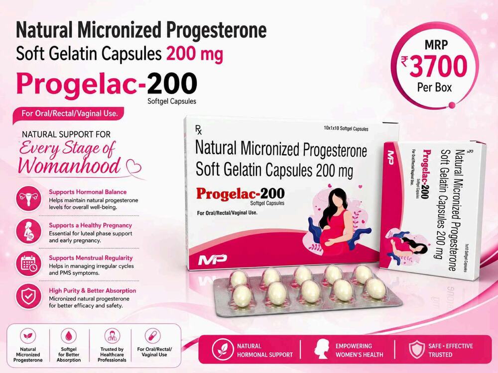 Progelac-200 Capsules - Drug Type: General Medicines