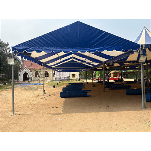 Blue And White A Shape Roof Tent